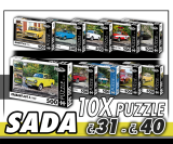Puzzle 500 dílků SADA č. 31 - 40