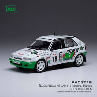 Skoda Felicia Kit Car, No.19 Rallye Tour de Corse 1995 (P.Sibera/Gross) IXO 1:43