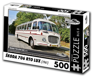 Puzzle BUS 08 - ŠKODA 706 RTO LUX (1961) 500 dílků