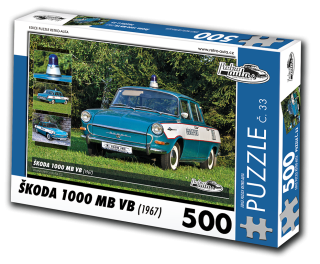 Puzzle č. 33 - ŠKODA 1000 MB VB (1967) 500 dílků