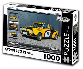 Puzzle č. 62 - ŠKODA 130 RS (1977) 1000 dílků