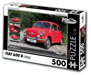 Puzzle č. 41 - FIAT 600 D (1966) 500 dílků