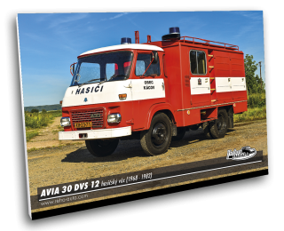 Obraz č. 29 - AVIA 30 DVS 12 hasičský vůz (1968 - 1982) 100 x 70 cm