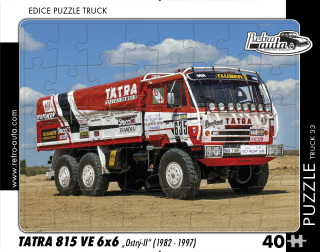Puzzle TRUCK 33 - Tatra 815 VE 6x6 „Ostrý-II“ (1982 - 1997) - 40 dílků