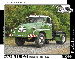 Puzzle TRUCK 39 - Tatra 138 NT 4x4 tahač návěsů (1959 - 1972) - 40 dílků