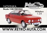 Škoda 110 R 1:24 červená WHITEBOX