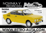 Škoda 110R 1:24 žlutá WHITEBOX