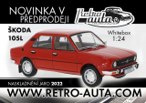 Škoda 105 L (1976) 1:24 ČERVENÁ WHITEBOX