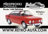 Škoda 110 R 1:24 červená WHITEBOX