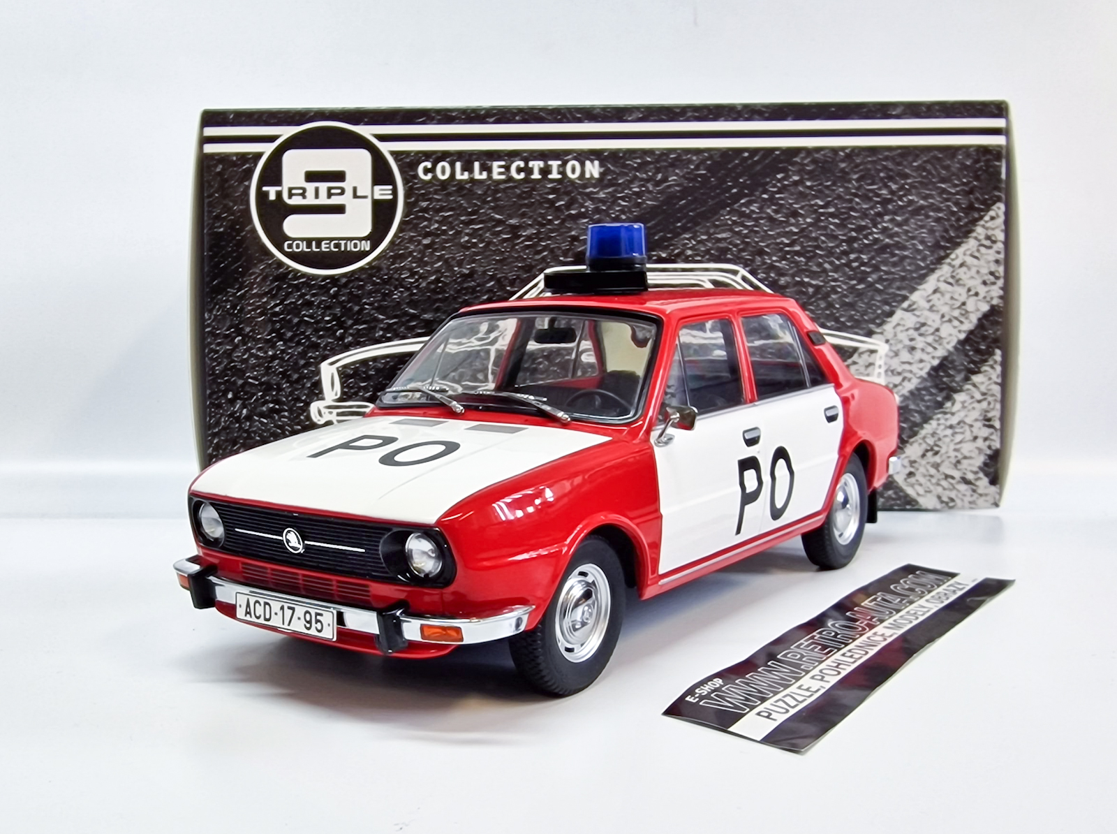 Škoda 105 L (1977) Požární Ochrana Triple9 1:18_