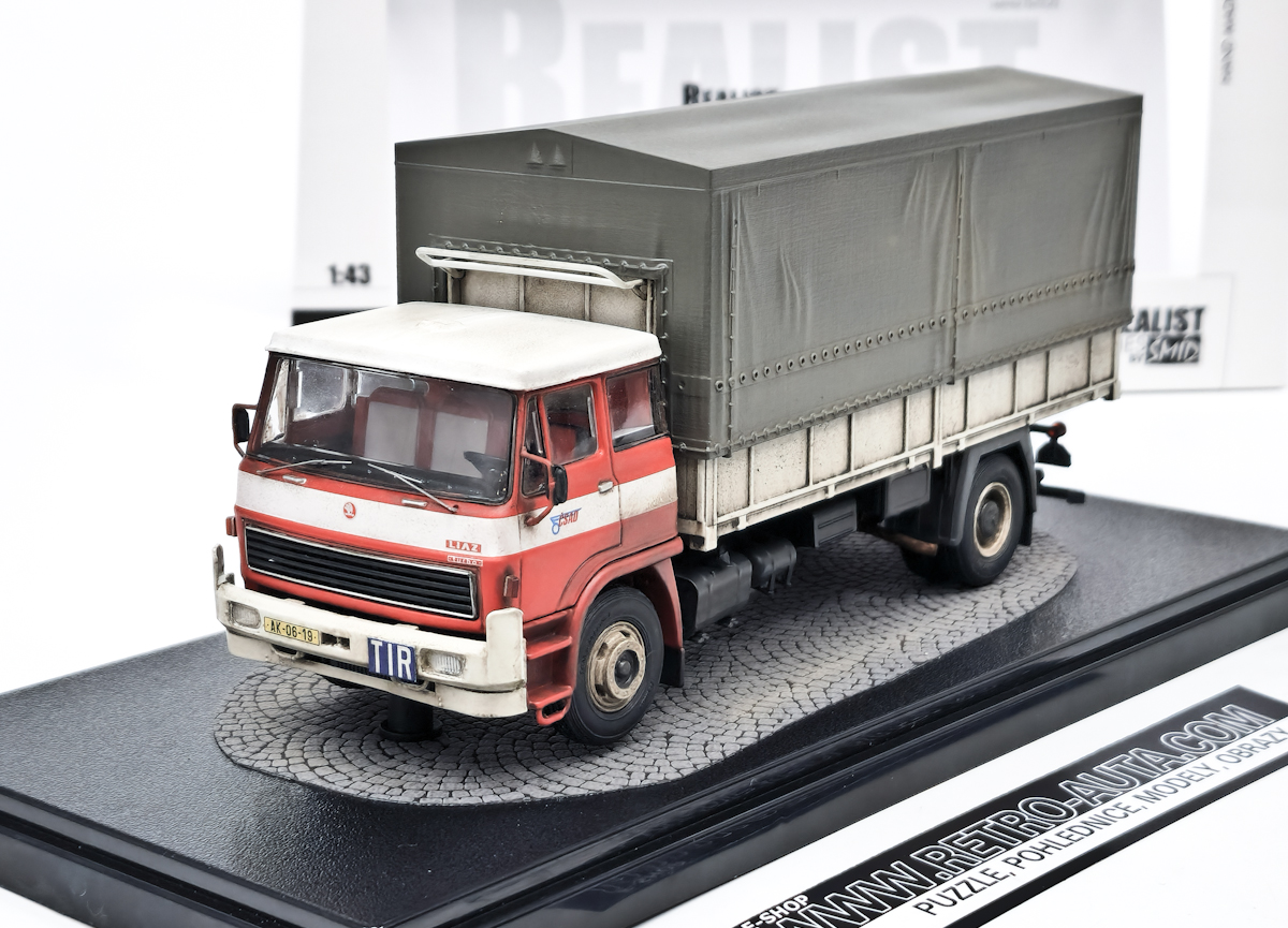 Škoda Liaz 100.05 ČSAD Valník s plachtou patina - REALIST SERIES 1:43