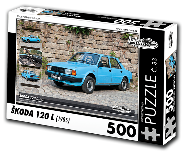 Puzzle č. 83 - ŠKODA 120 L (1985) 500 dílků