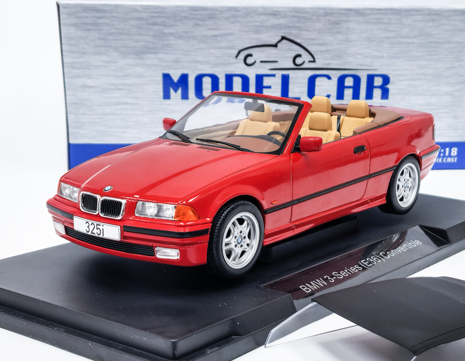 BMW 3 Series (E36) Cabriolet 1996 - Červená MCG 1:18
