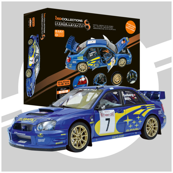 Subaru Impreza  #7 Solberg/Mills Rally Monte Carlo - STAVEBNICE - IXO 1:8_