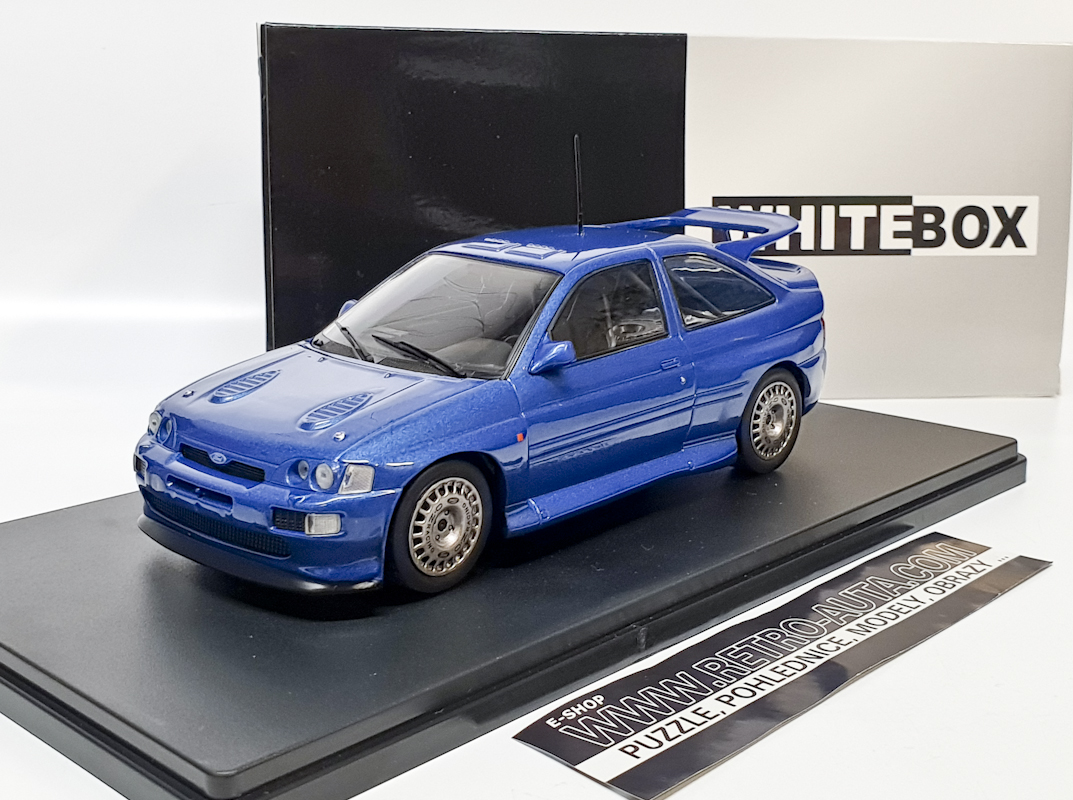 Ford Escort RS Cosworth - Modrá metalíza - Whitebox 1:24