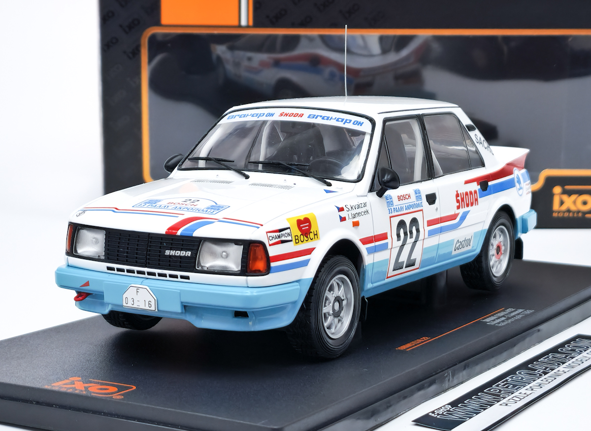 KOVOVÉ a RESIN MODELY | Škoda 130 LR, No.22, WRC, Rally Acropolis