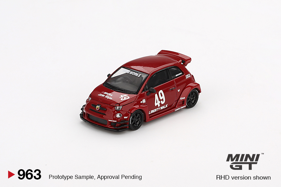 Fiat Abarth LB-WORKS x Abas Works RHD - Mini GT 1:64