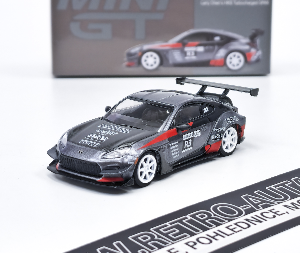Toyota GR86 Larry Chen's HKS Turbocharged GR86 LHD - Mini GT 1:64