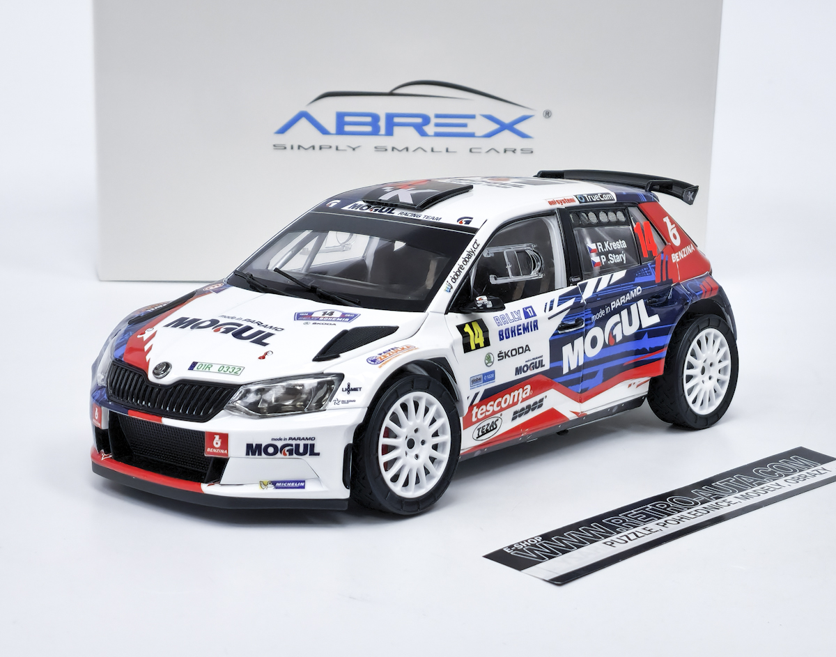 Škoda Fabia III R5 (2015) Rally Bohemia 2017 #14 R.Kresta/P.Starý Abrex 1:18