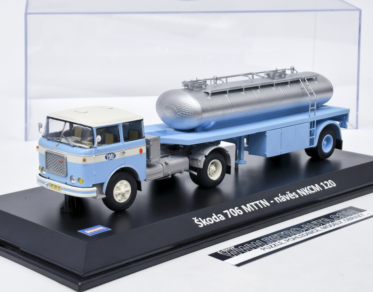 Škoda 706 MTTN - návěs NKCM 120 - AUTOPRINT 1:43