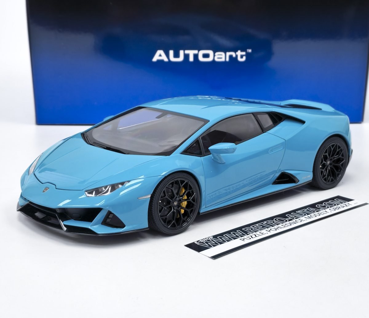 Lamborghini Huracan EVO 2019 Blu Glauco AUTOart 1:18