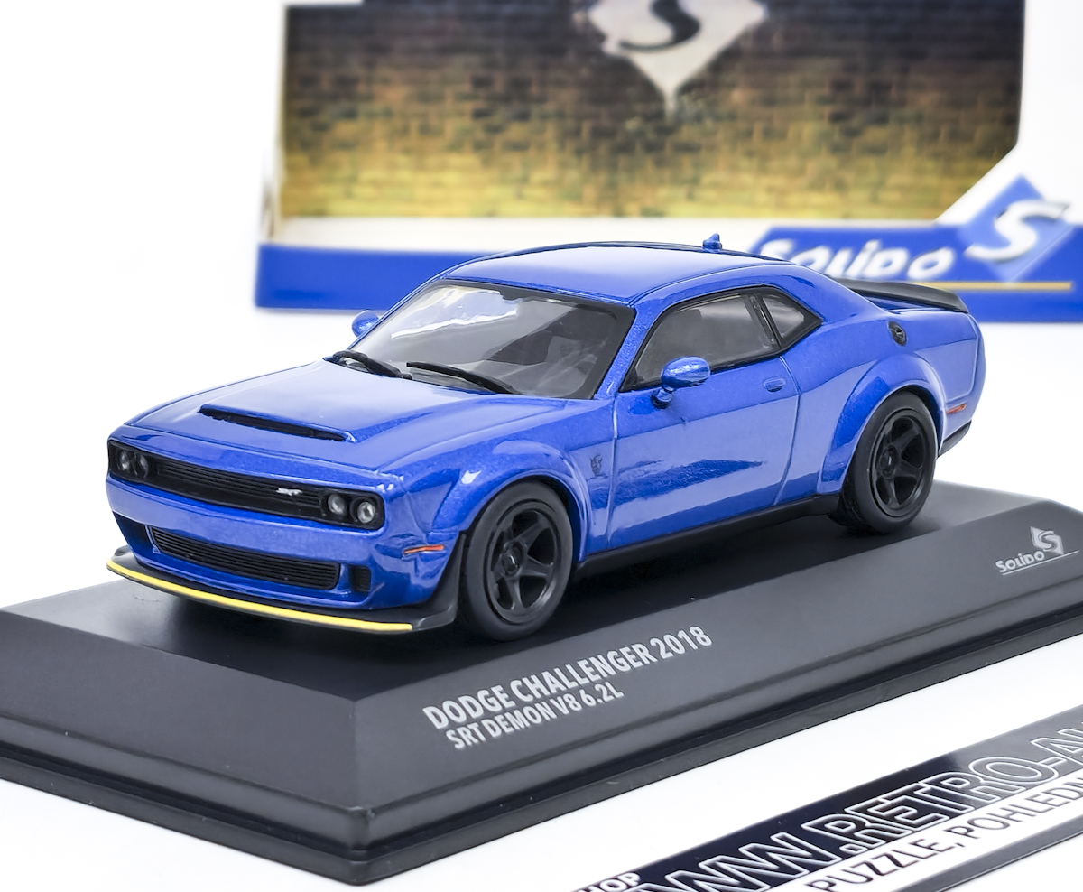 Dodge Challenger SRT Demon 2018 - modrá SOLIDO 1:43