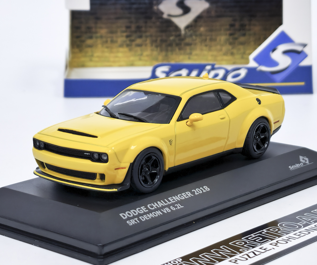Dodge Challenger 2018 Demon Yellow SOLIDO 1:43