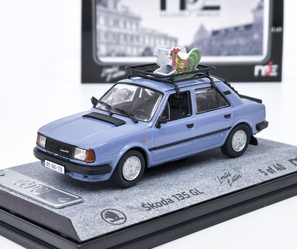 Škoda 135 GL s doplňky MJ 1:43