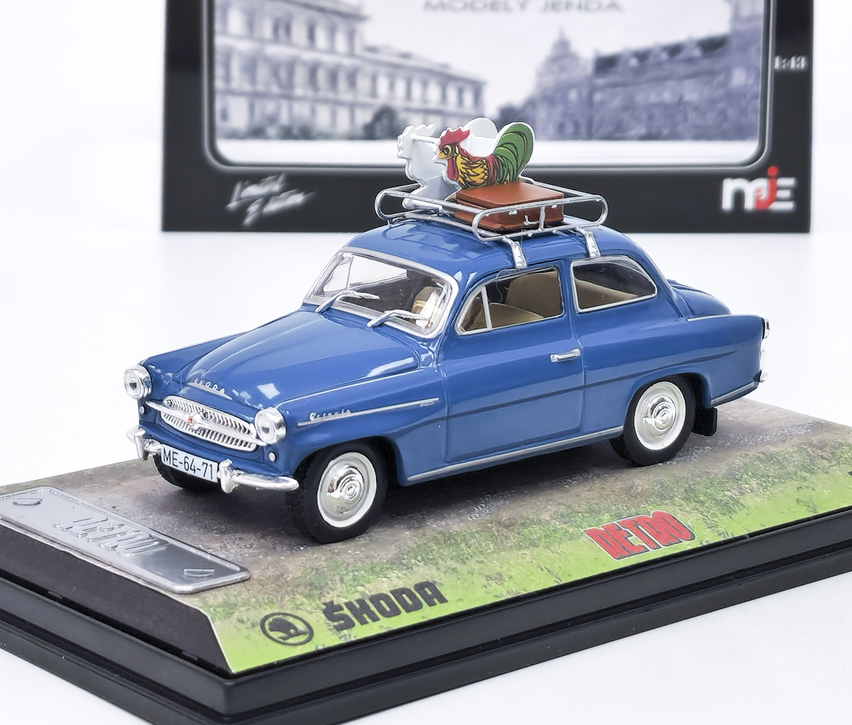 Škoda Octavia 1963 Modrá s doplňky MJ 1:43