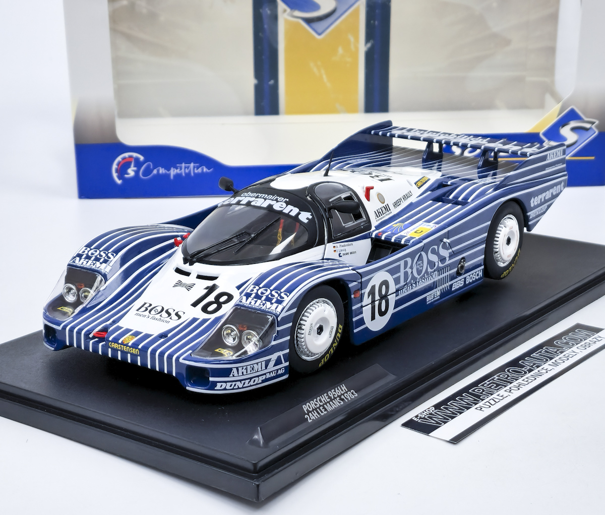 Porsche 956 LH 24h Le Mans 1983  #18 Laessig/Plankerhorn/Wilson - SOLIDO 1:18