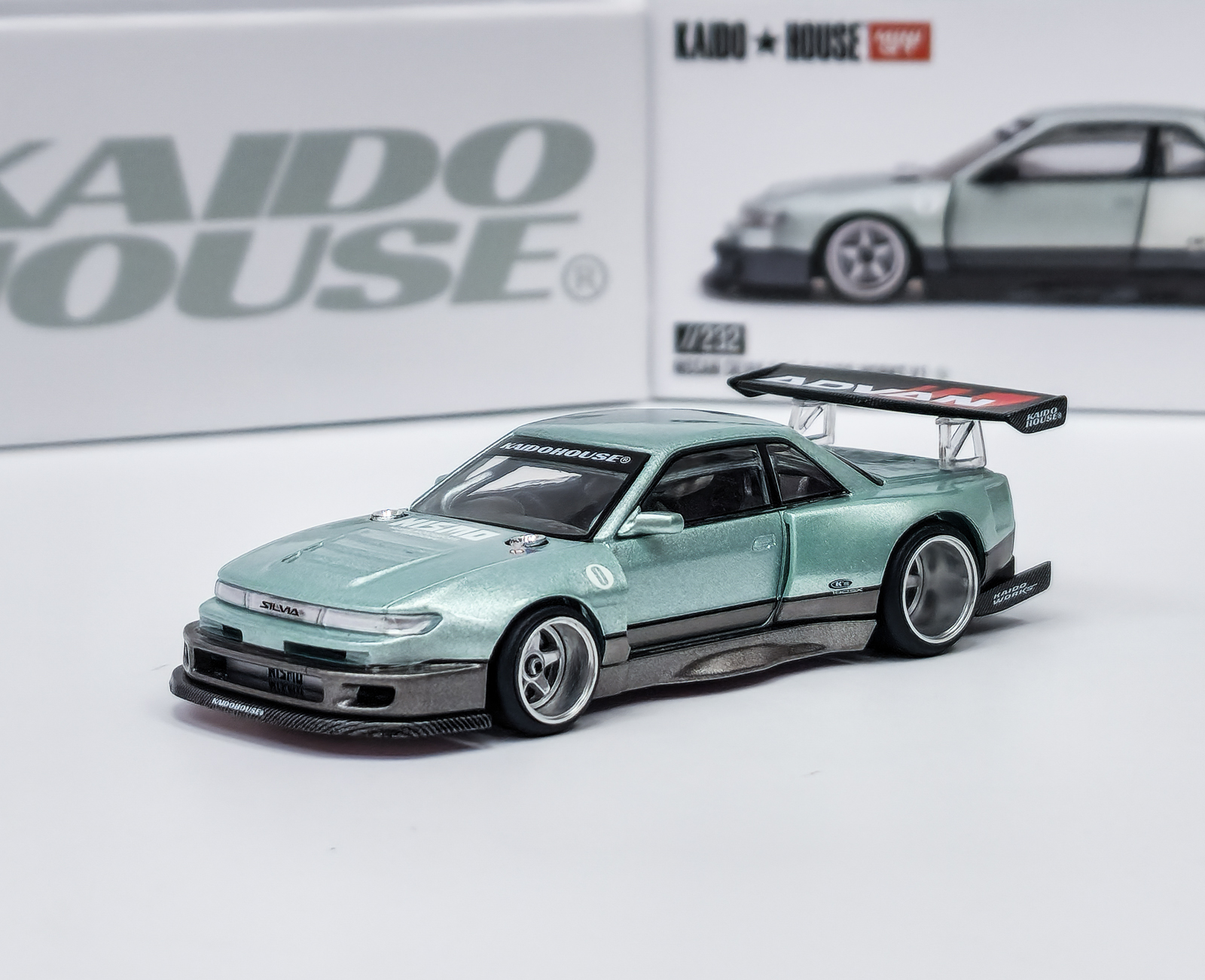 _Nissan Silvia S13-R Kaido Works V1 1991 - KaidoHouse/Mini GT 1:64
