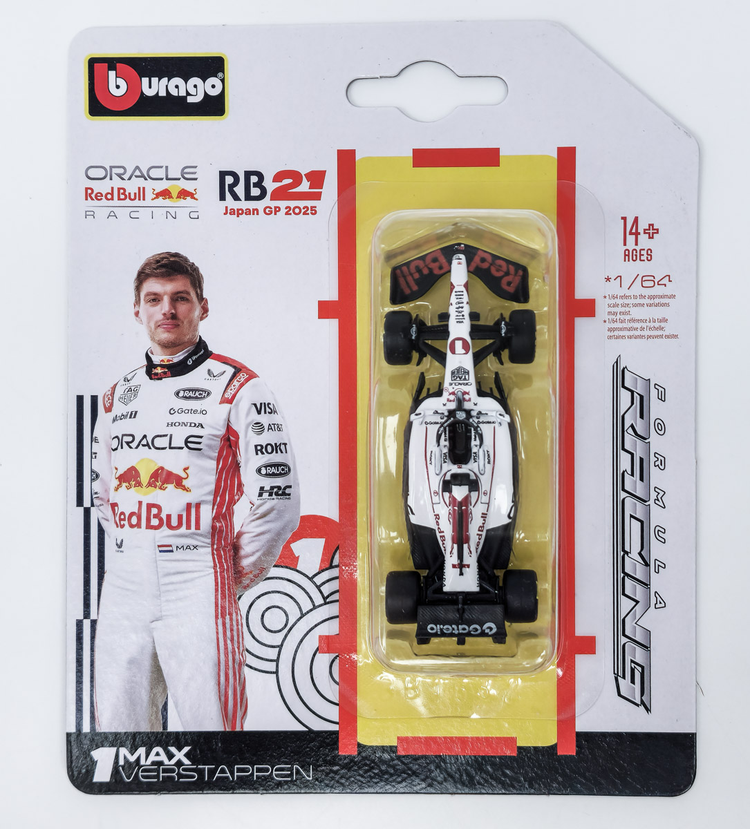 Red Bull F1 RB21 #1 M. Verstappen GP Japan 2025 - Bburago 1:64