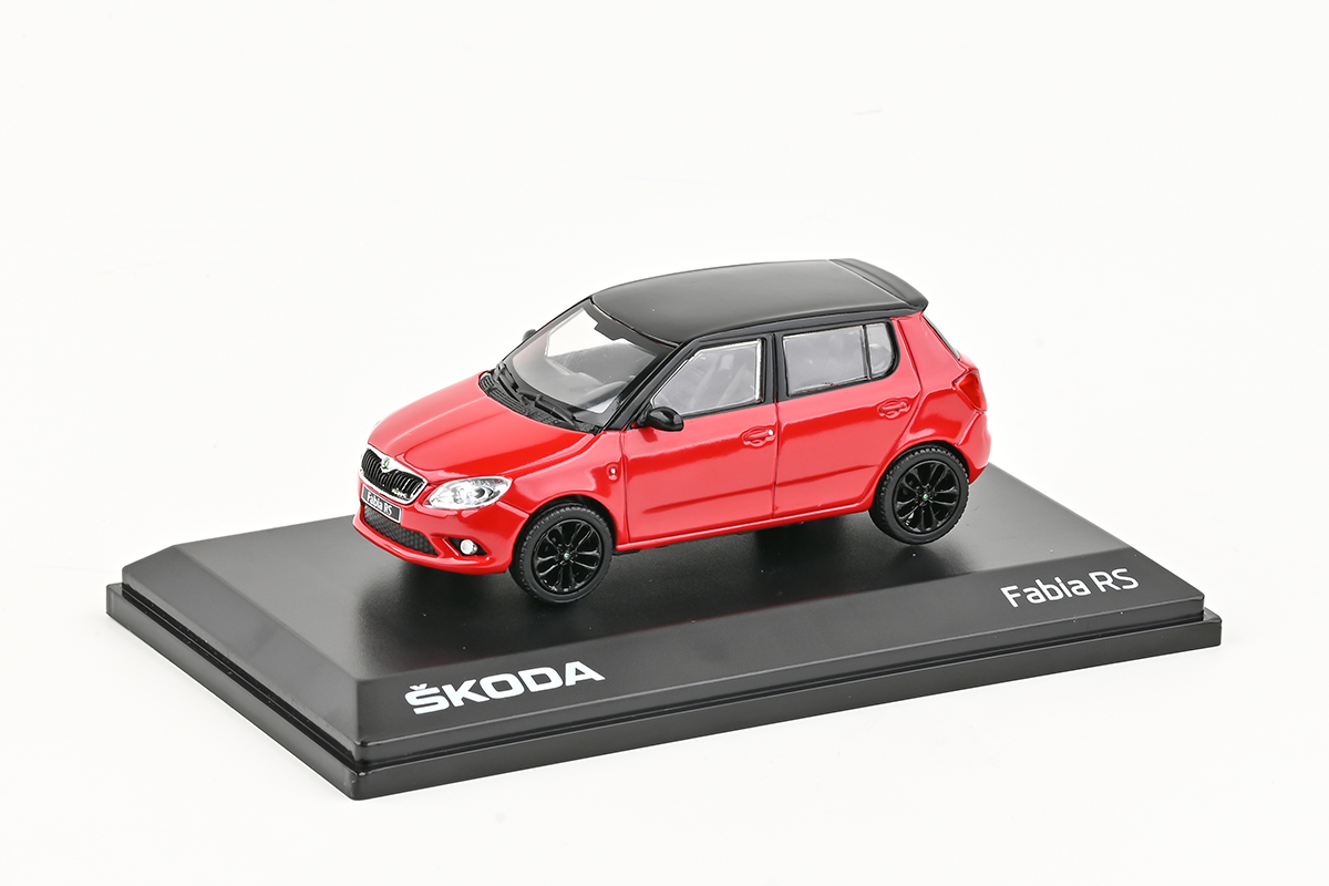 _Škoda Fabia II FL RS (2010) Červená Corrida ABREX 1:43