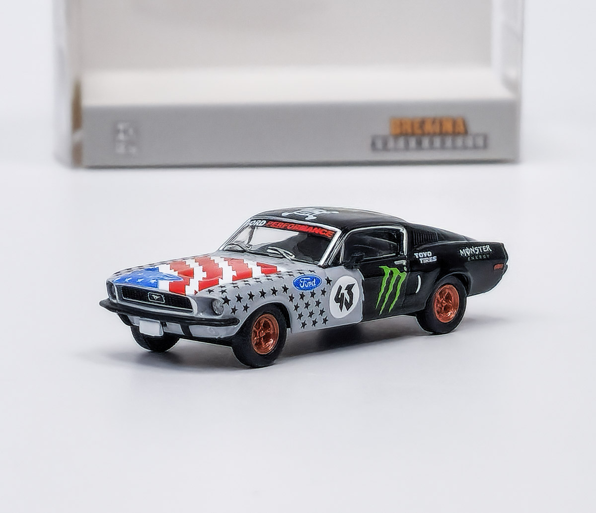 Ford Mustang (1968) Gymkhana tribute Brekina 1:87