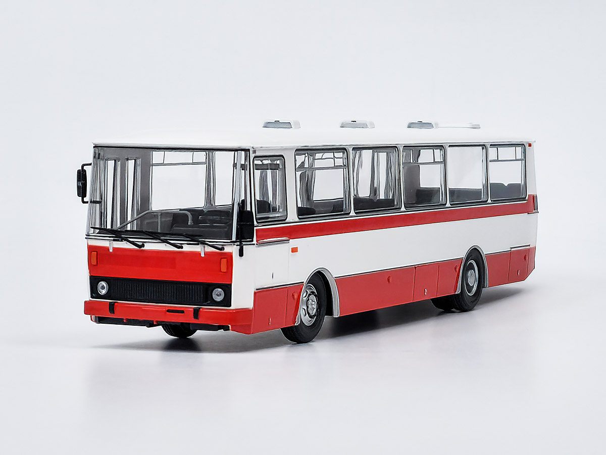 Karosa B 732 červená/bílá - časopis s modelem Modimio  1:43