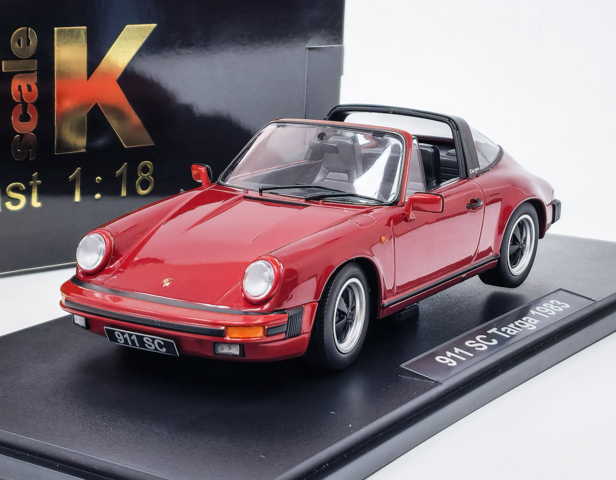 Porsche 911 SC Targa 1983 with Extra Hard Top - červená metalíza KK-Scale 1:18