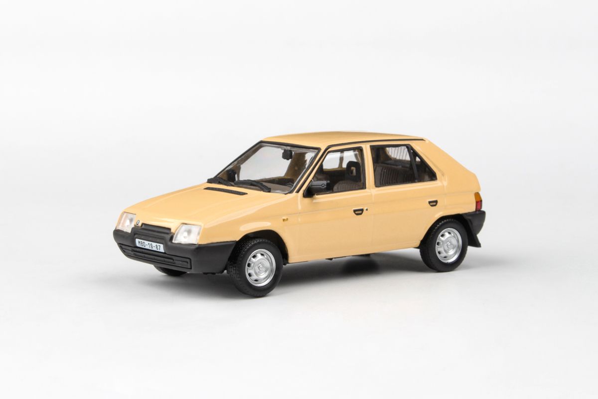 Škoda Favorit 136 L (1988) - Žlutá Mimóza ABREX 1:43