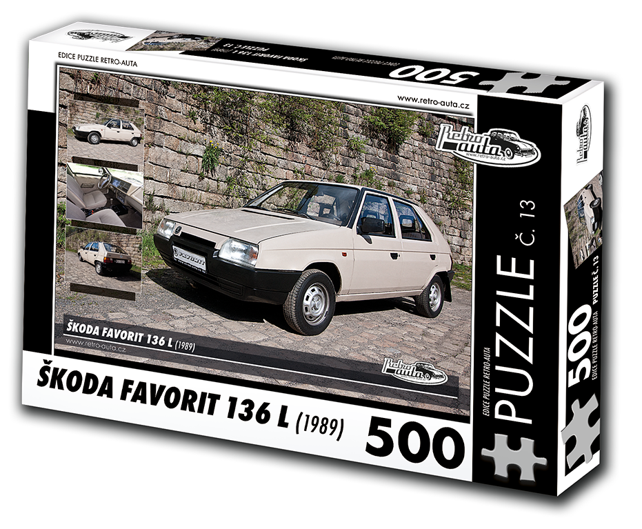 Puzzle č. 13 - ŠKODA FAVORIT 136 L (1989) 500 dílků