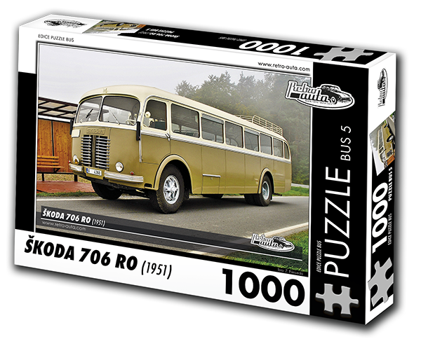 Puzzle BUS 05 - ŠKODA 706 RO (1951) 1000 dílků