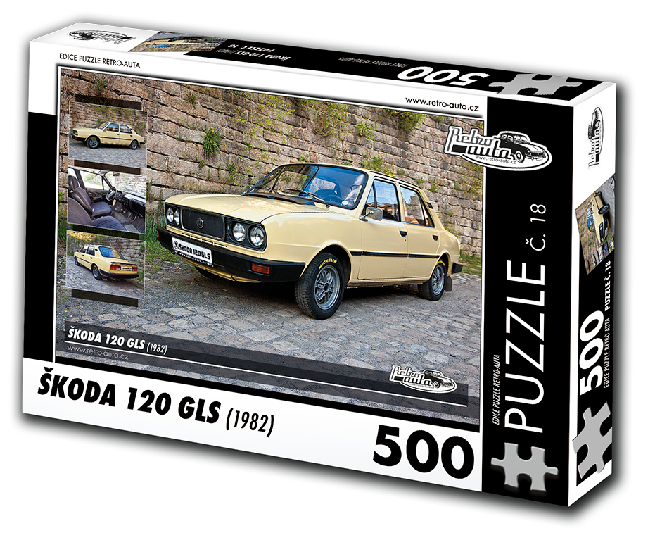 Puzzle č. 18 - ŠKODA 120 GLS (1982) 500 dílků
