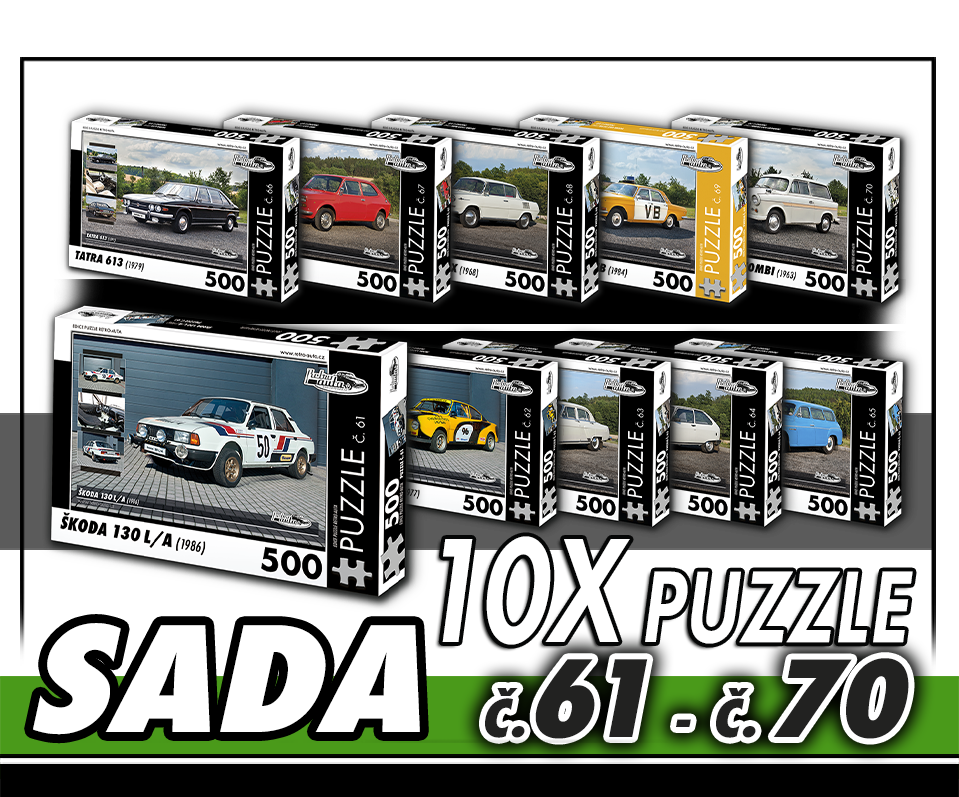 Puzzle 500 dílků SADA č. 61 - 70