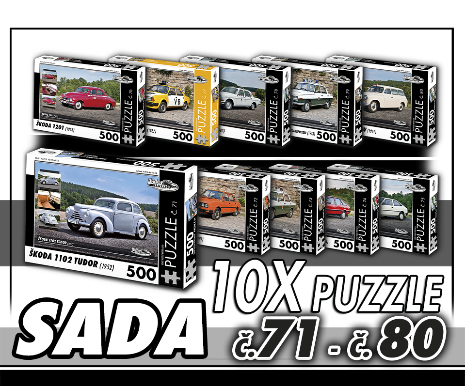 Puzzle 500 dílků SADA č. 71 - 80