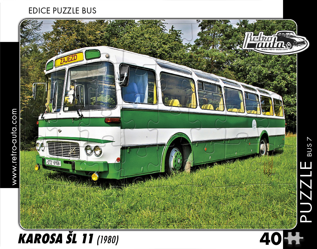 Puzzle BUS 07 - KAROSA ŠL 11 (1980) 40 dílků