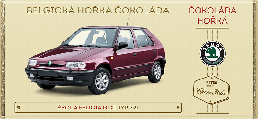 Škoda Felicia GLXi, typ 791 - hořká čokoláda 100 g