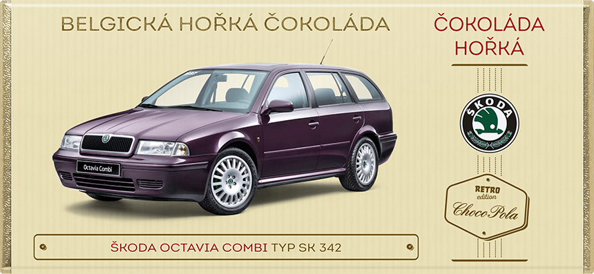 Škoda Octavia Combi, typ Sk 342 - hořká čokoláda 100 g