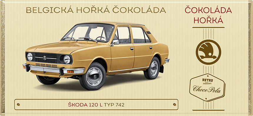 Škoda 120 L, typ 742 - hořká čokoláda 100 g