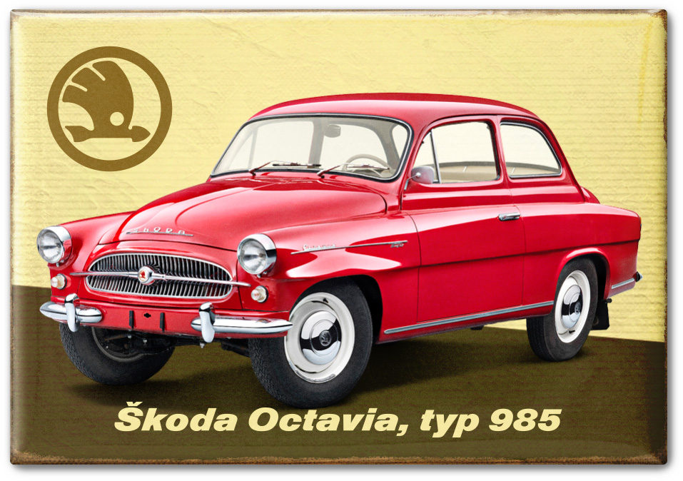 Magnetka Škoda Octavia, typ 985, Červená