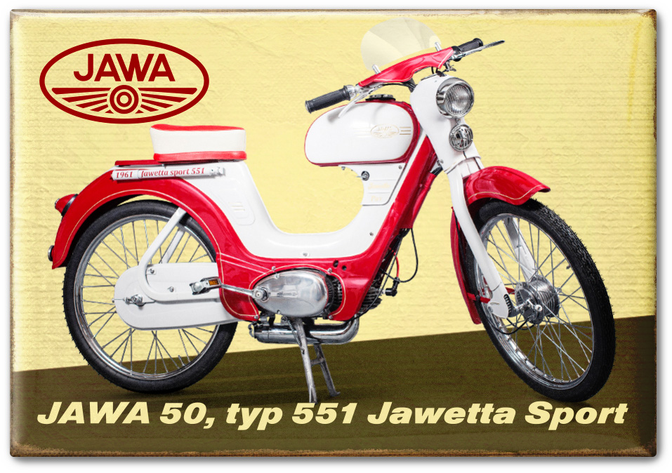 Magnetka - JAWA 50, typ 551 Jawetta Sport