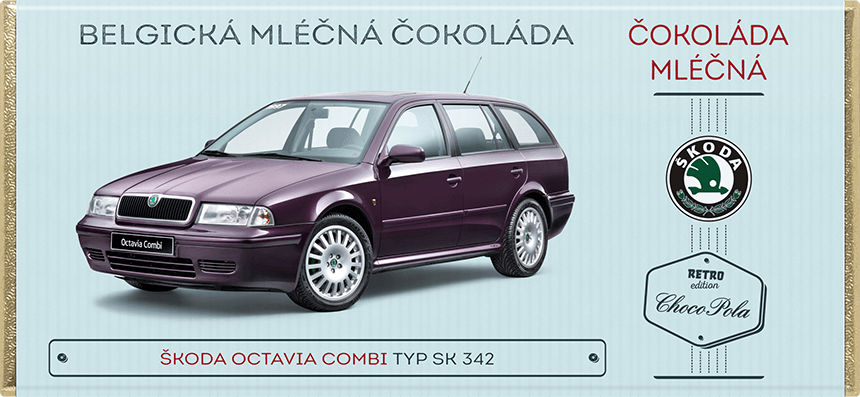 Škoda Octavia Combi, typ Sk 342 - mléčná čokoláda 100 g