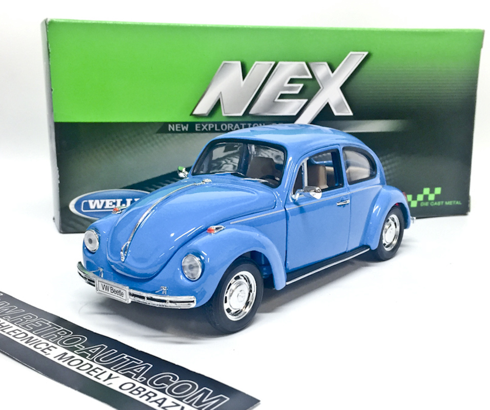 Volkswagen Beetle - Modrá 1:24